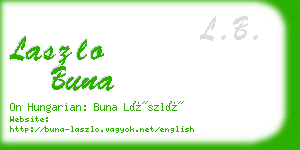 laszlo buna business card